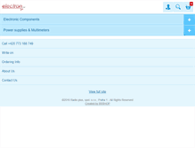 Tablet Screenshot of electron.com